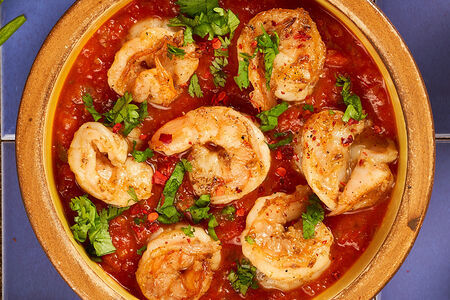 Чахохбили из креветок