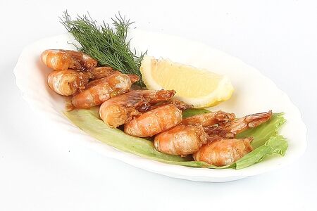 Креветки в чесночном соусе