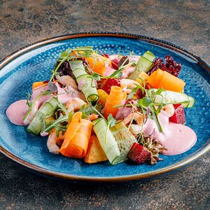 Тёплый салат с картофелем New