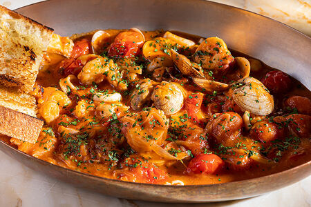 Соте из морепродуктов