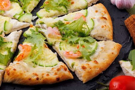 Цукини с креветкой