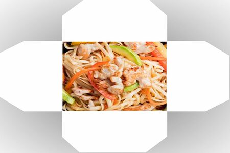 Удон с курицей