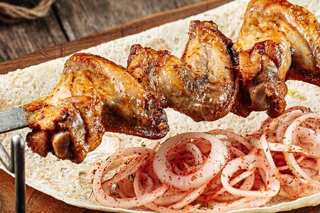 Шашлык из куриных крылышек