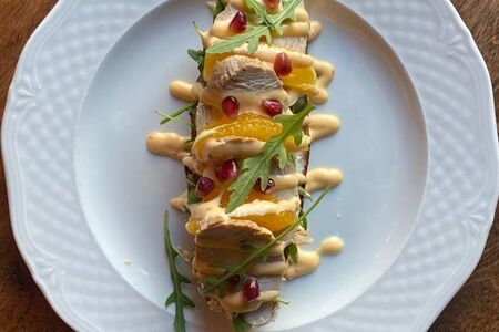 Брускетта с индейкой