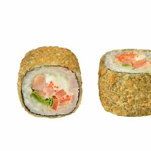 Горячий ролл с лососем