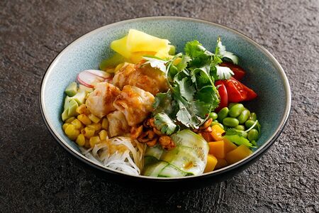 Поке с креветкой темпура