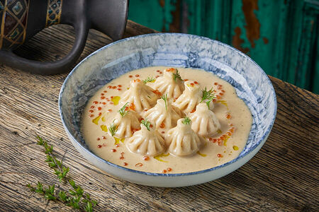 Хинкалиоли с семгой