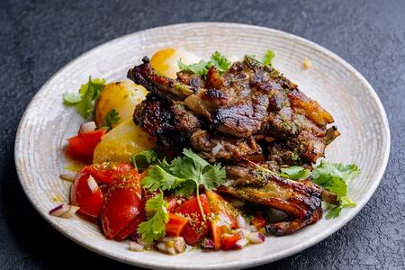 Казан-кебаб с ягненком