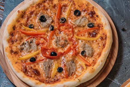 Пицца с телятиной