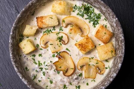 Крем-суп с грибами