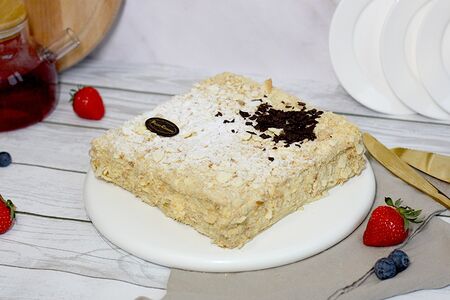 Торт Наполеон с заварным кремом