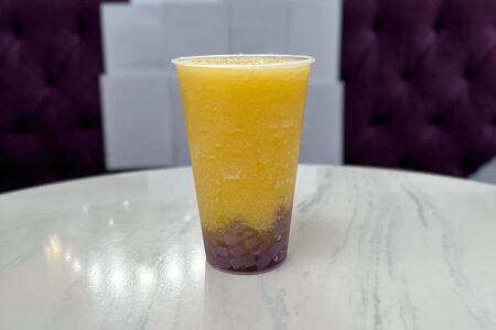 Баббл-ти Апельсин-виноград фраппе