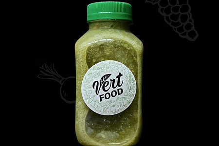 Яблочный смузи с бананом и мятой