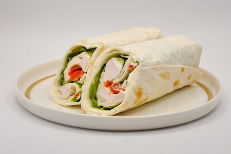 Ролл-сэндвич с куриным филе