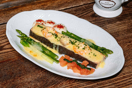 Форель карельская под раковым соусом