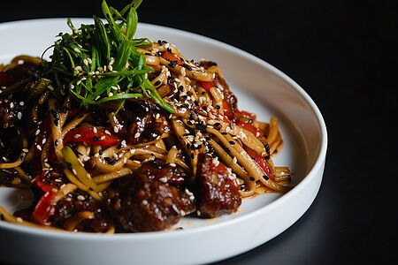 Удон с курицей