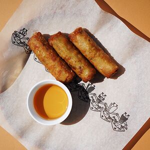 Нэм ран с курицей и овощами
