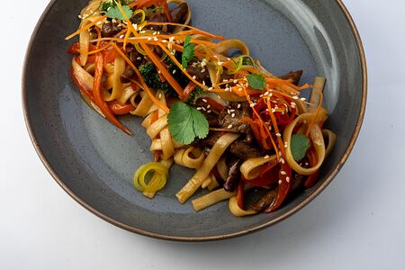 Удон с говядиной