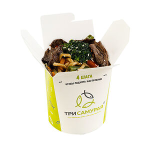 Пшеничная лапша с говядиной