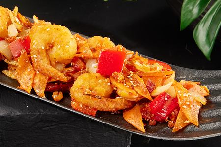 Креветки в кляре с Сианласу