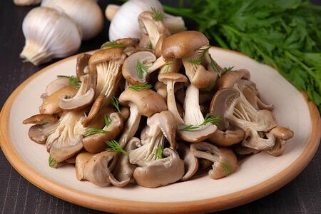 Грибы жареные