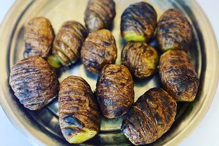 Картофель на мангале