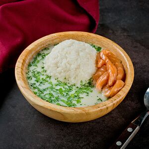 Суп сливочный с семгой