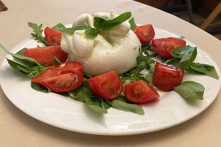 Томаты с бурратой
