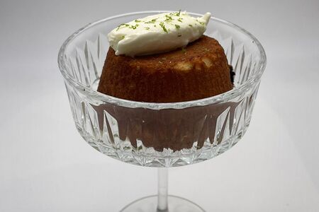 Лимонный фондан с маскарпоне