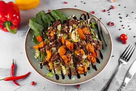 С томленой телятиной и трюфельной заправкой