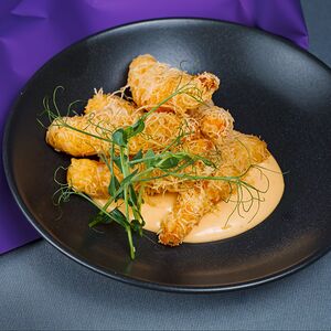 Креветки катаифи