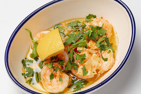 Чесночные креветки