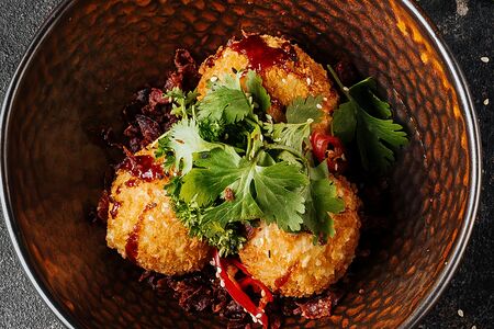 Картофельные крокеты с беконом и сыром