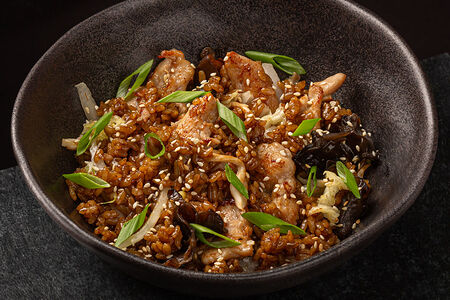 Рис с курицей терияки