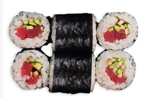 Маки с тунцом и авокадо