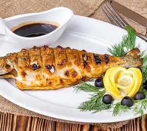 Шашлык из сибаса