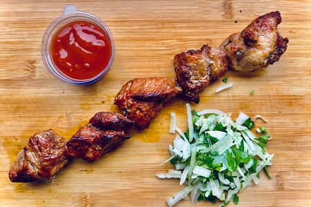 Шашлык из cвинoй шеи