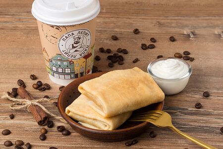 Блины с ветчиной и сыром 