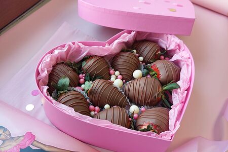 Набор Клубника в шоколаде Сердце №21