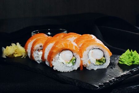 Филадельфия с тигровыми креветками