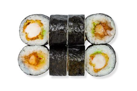 Маки с жареной креветкой