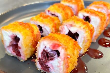 Вишневый ролл темпура