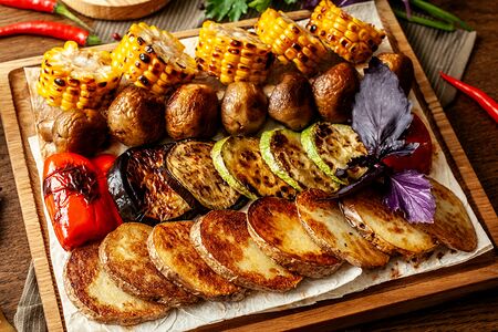 Много овощей