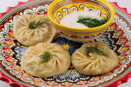 Манты с тыквой