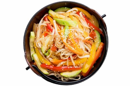 Лапша удон с овощами