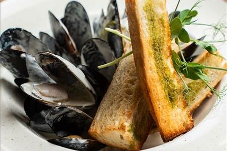 Мидии в сливочном соусе