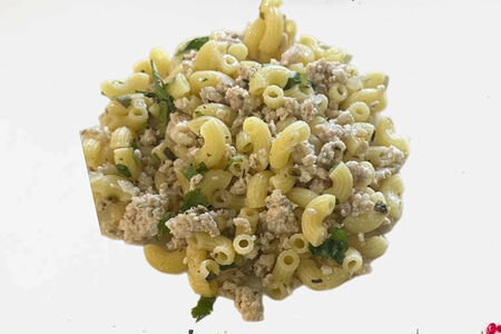 Макароны по-флотски с фаршем из индейки