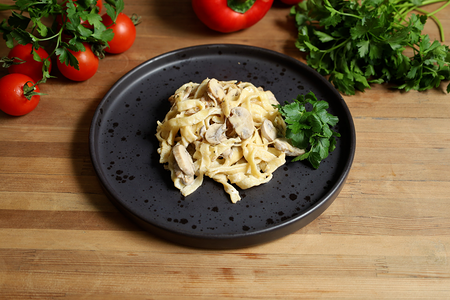 Паста тальятелле с грибами