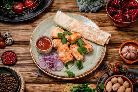 Шашлык из куриного филе