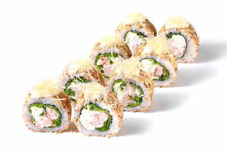 Ролл Цезарь с креветками